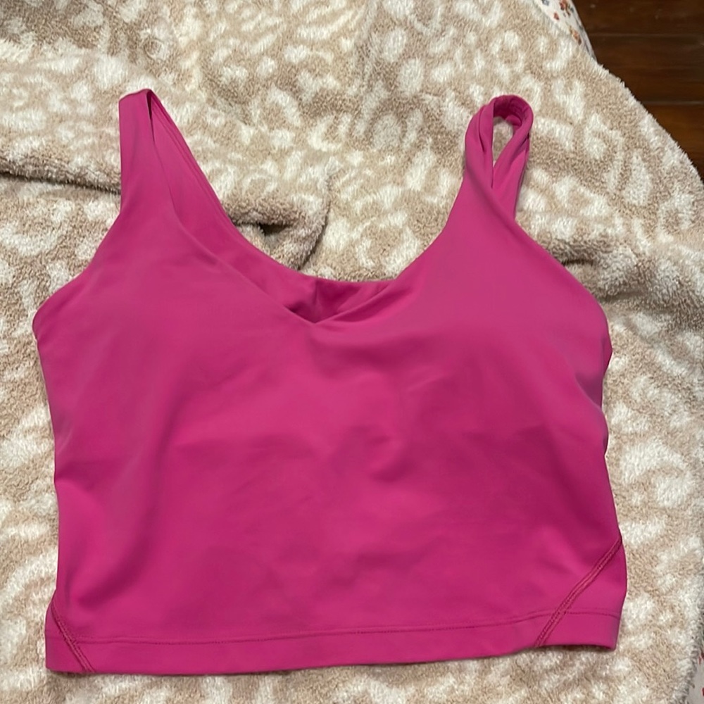 Lululemon pink align tank top. size 8